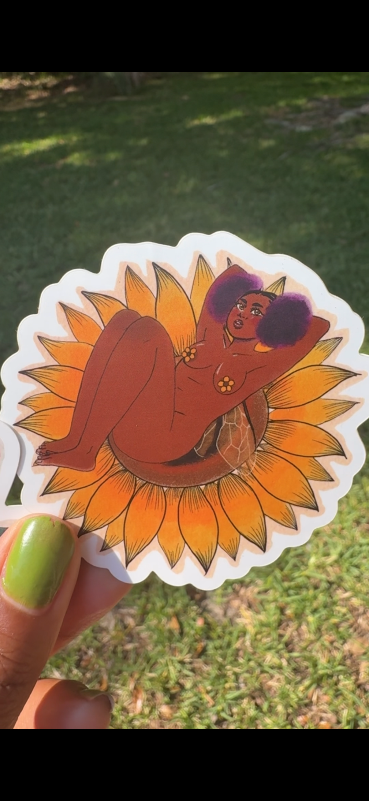 Sunflower Fairy Sticker