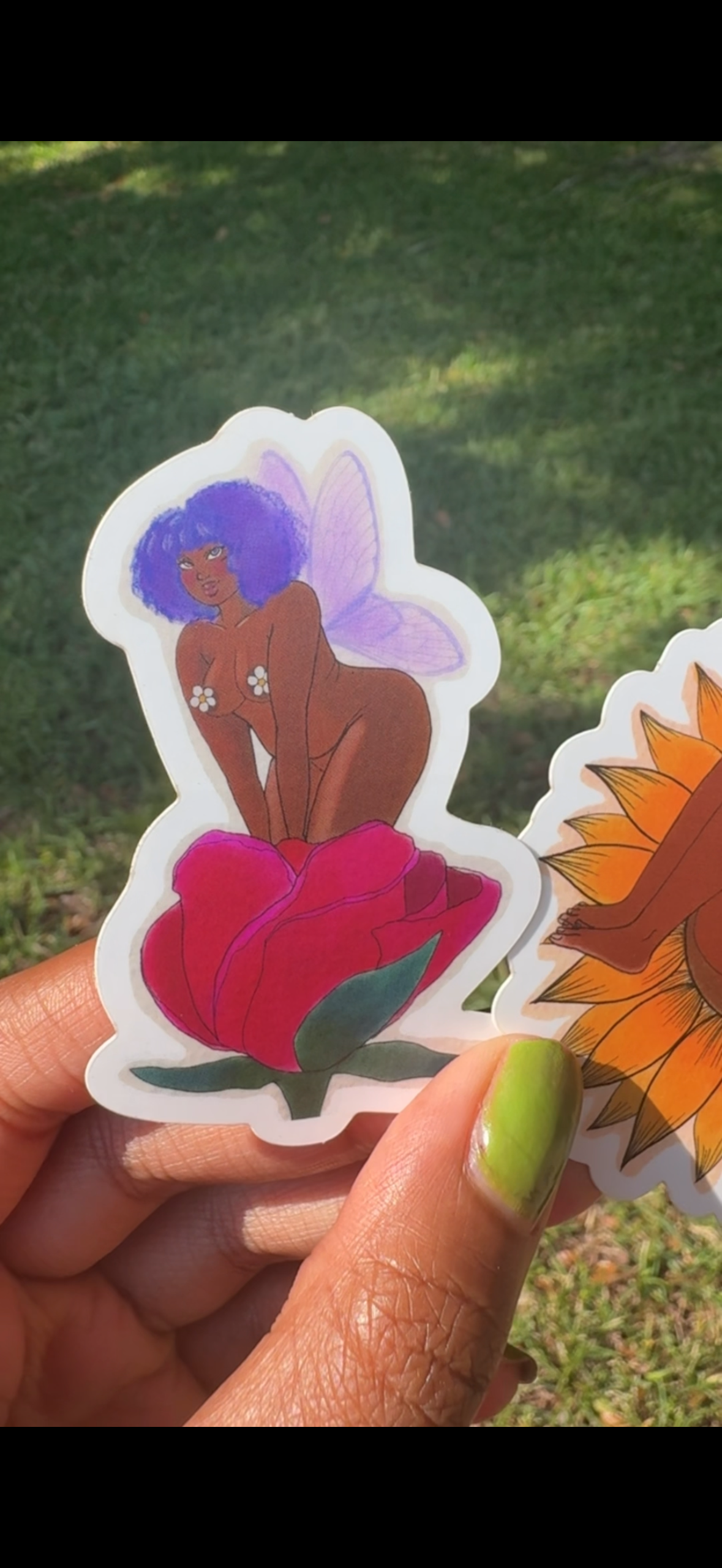 Rose Fairy Sticker