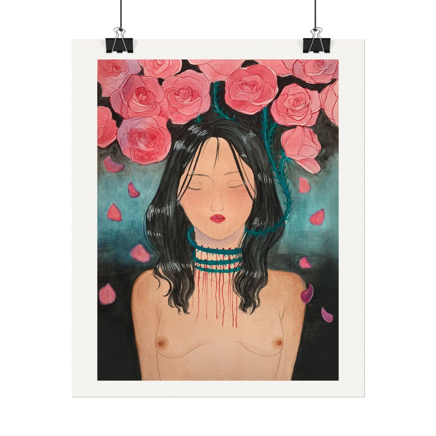 Love Wounds Textured Watercolor Matte Posters