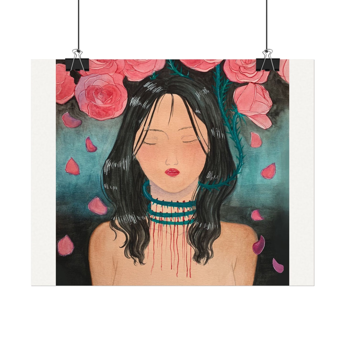 Love Wounds Textured Watercolor Matte Posters