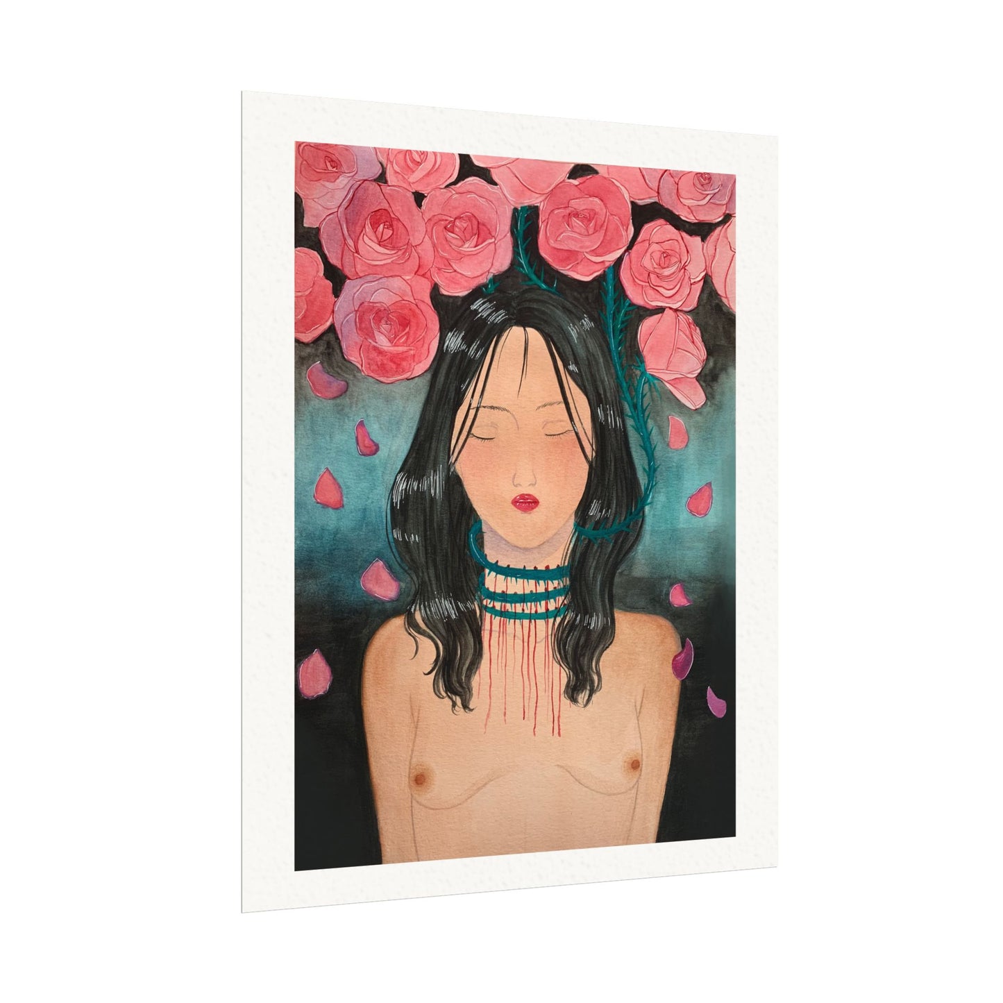 Love Wounds Textured Watercolor Matte Posters