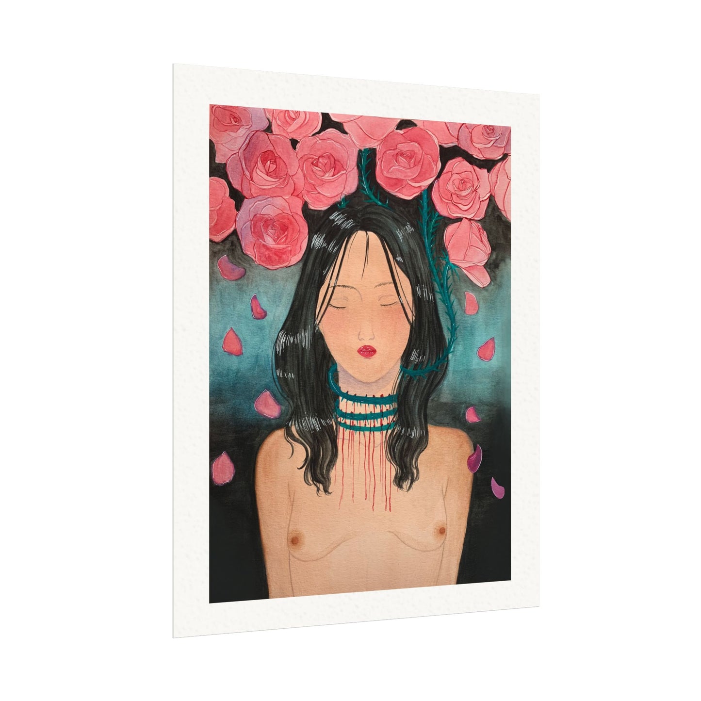 Love Wounds Textured Watercolor Matte Posters
