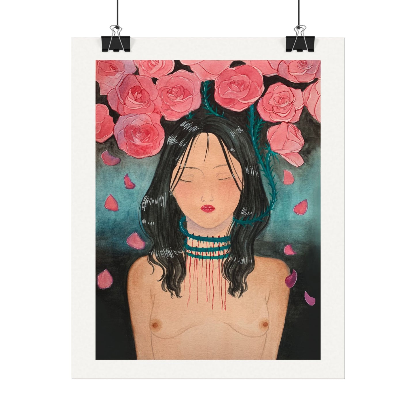 Love Wounds Textured Watercolor Matte Posters