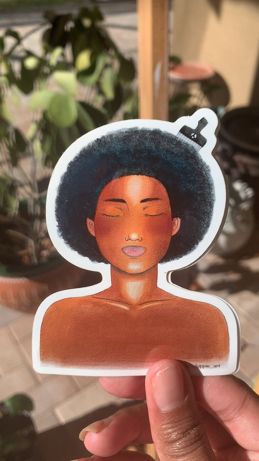 Afro sticker