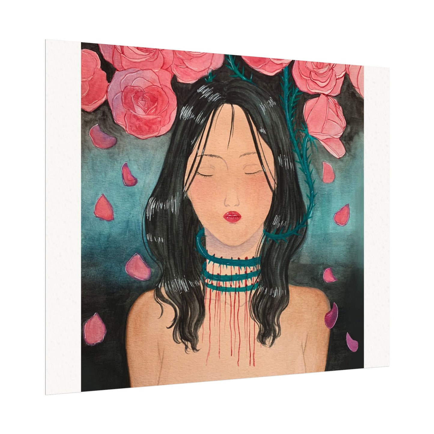 Love Wounds Textured Watercolor Matte Posters