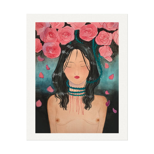 Love Wounds Textured Watercolor Matte Posters