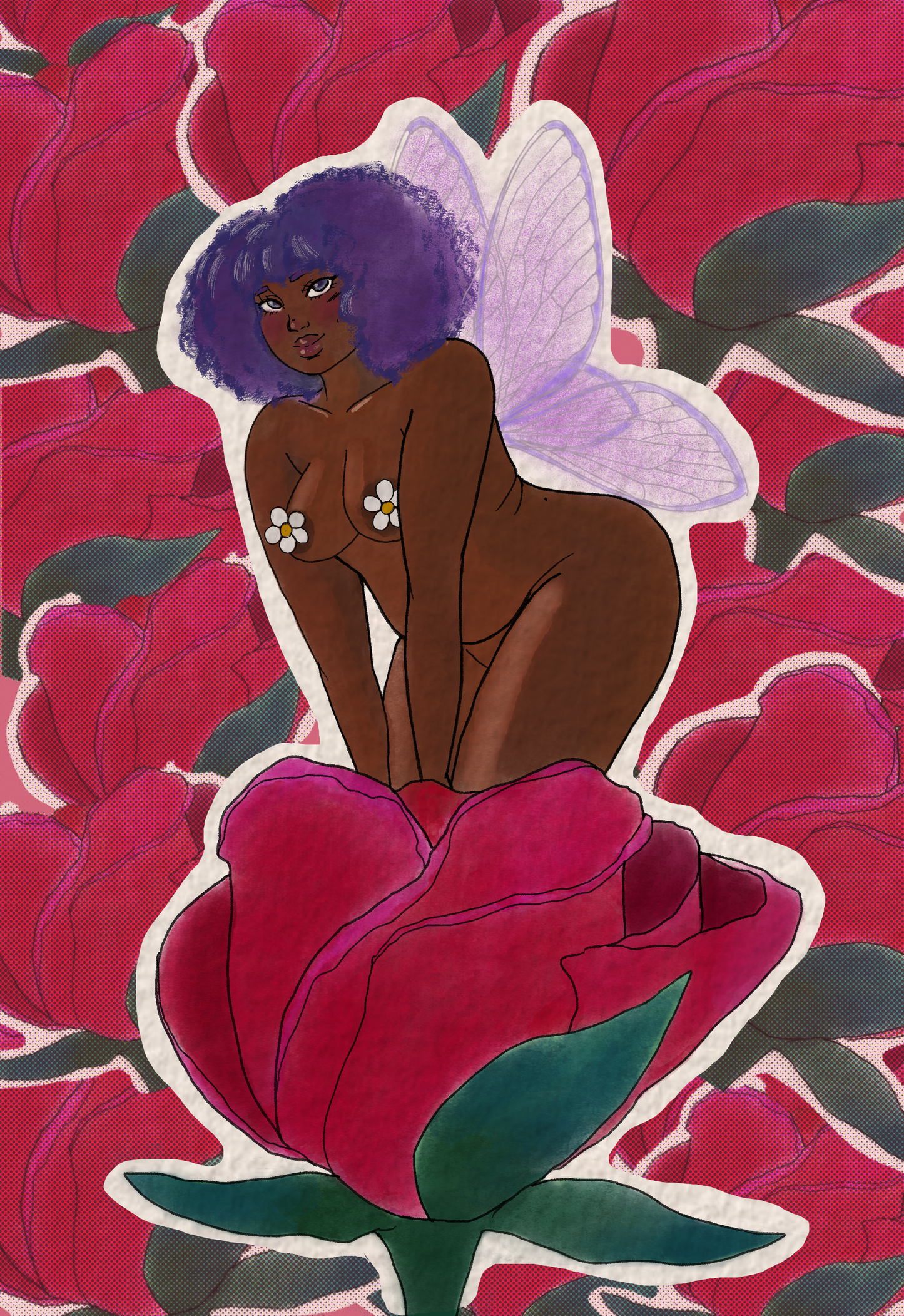Rose Fairy Sticker
